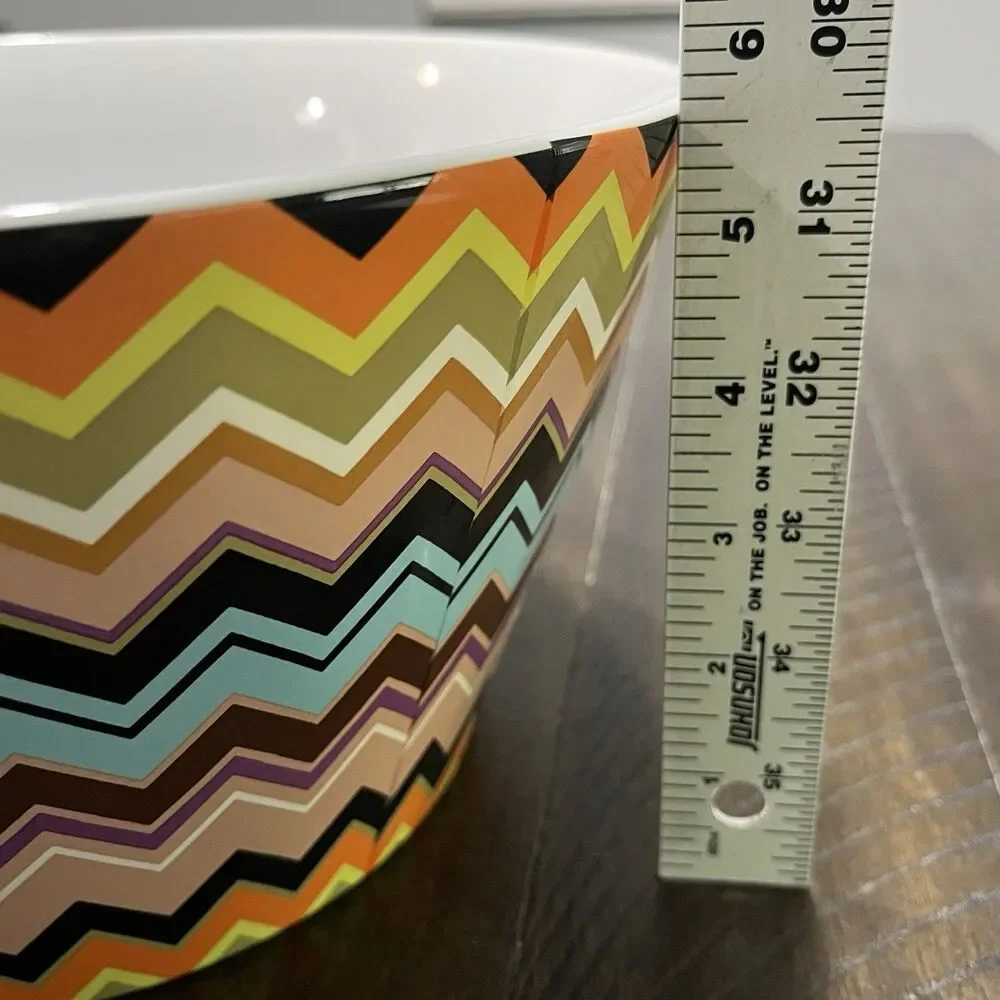 Missoni for Target 3pc Serving Mixing Bowl Set Nesting Bowls Colorful Geometric